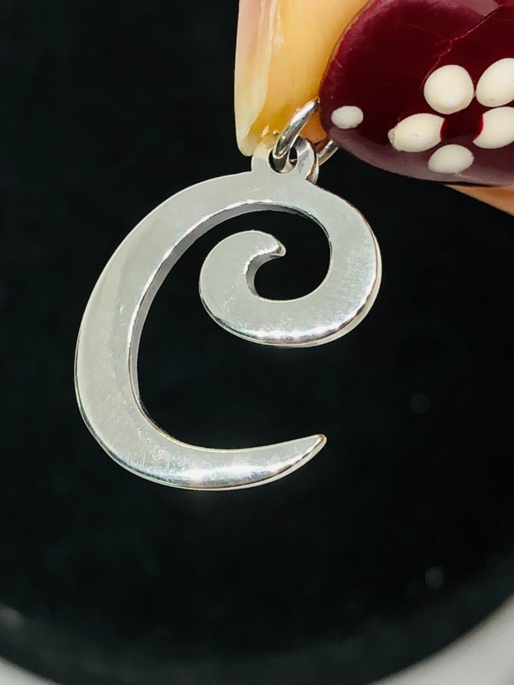 James Avery Large Script Initial C Charm